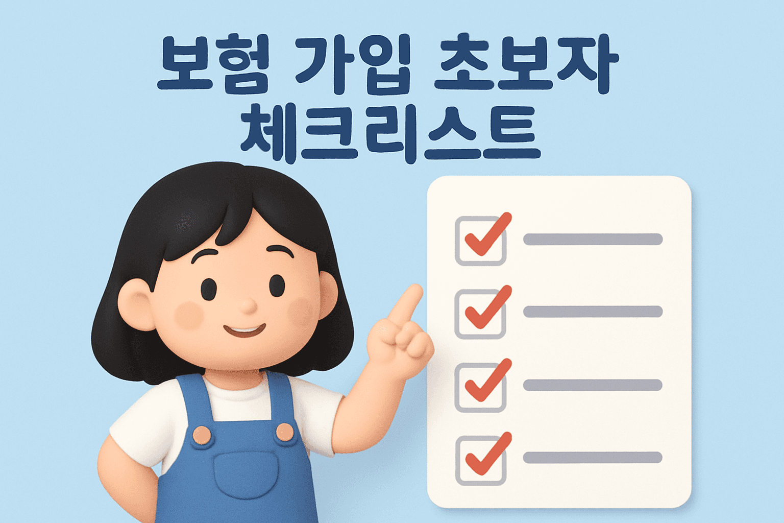 초보자를 위한 필수 보험 가입 체크리스트1